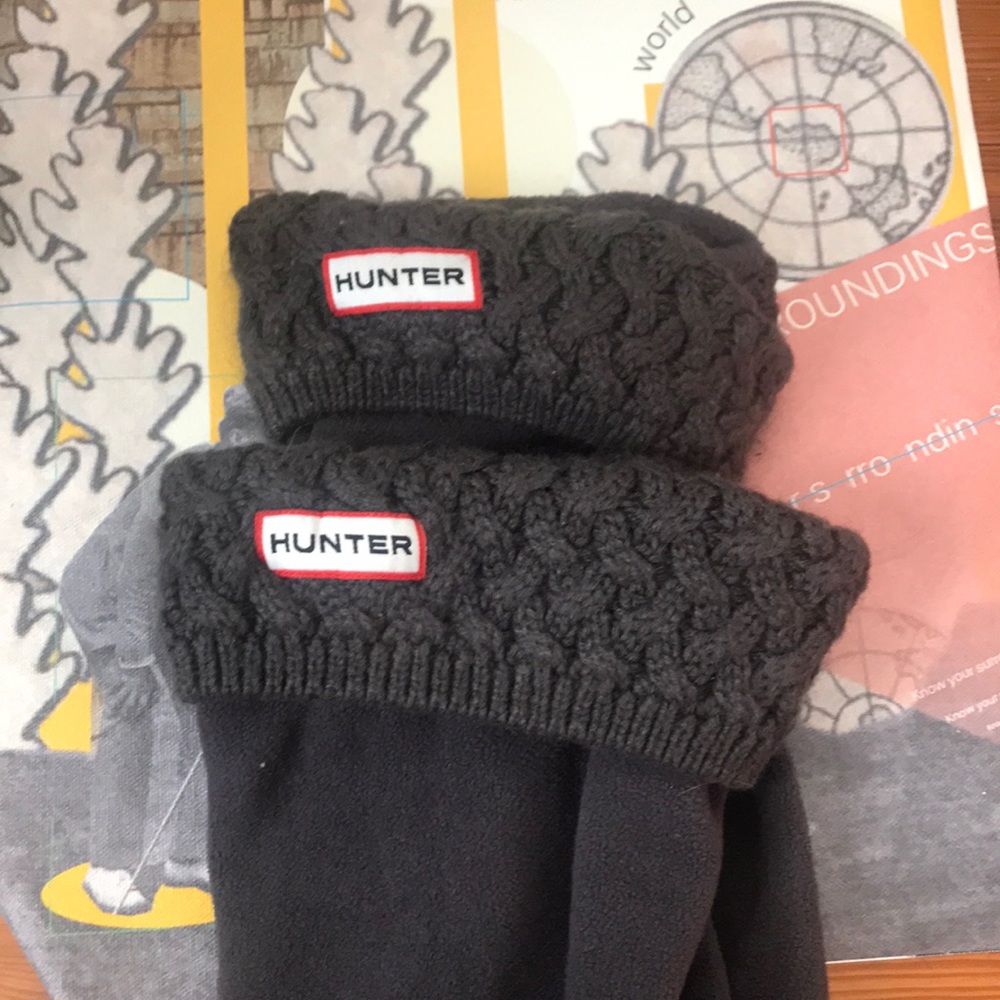 HUNTER fleece lined “welly socks”
